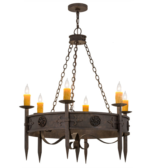 Meyda Tiffany Calandra 115167 Chandelier Light - Timeless Bronze