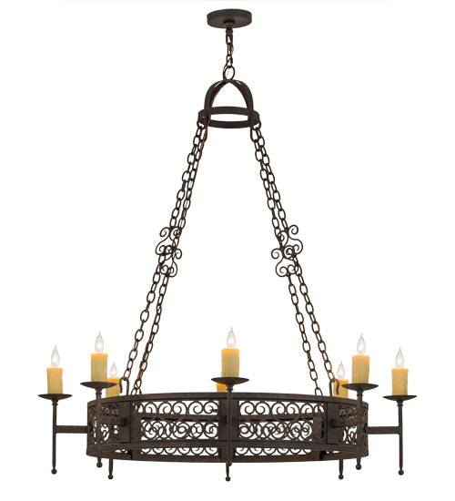 Meyda Tiffany Toscano 190078 Chandelier Light - Rust