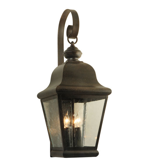 Meyda Tiffany Lighting 115253 Lapalma Three Light Wall Sconce Outdoor Bronze / Dark