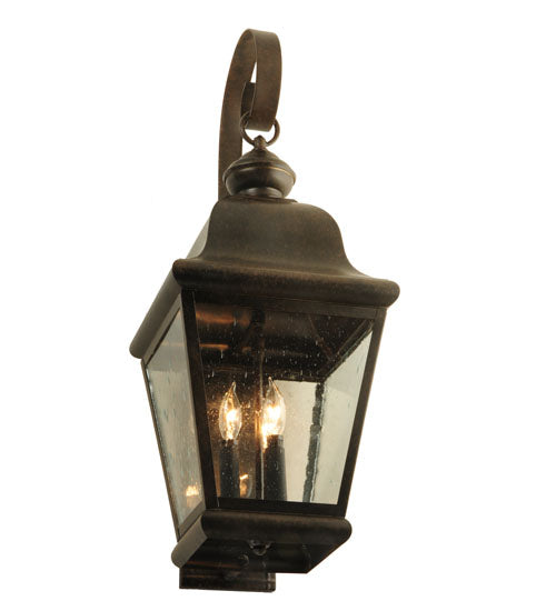 Meyda Tiffany Lighting 115253 Lapalma Three Light Wall Sconce Outdoor Bronze / Dark