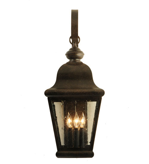 Meyda Tiffany Lighting 115253 Lapalma Three Light Wall Sconce Outdoor Bronze / Dark