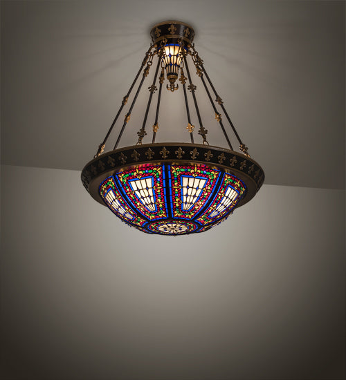 Meyda Tiffany Fleur-De-Lis 115301 Pendant Light -