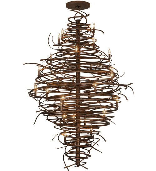 Meyda Tiffany Cyclone 115340 Chandelier Light - Rust,Custom