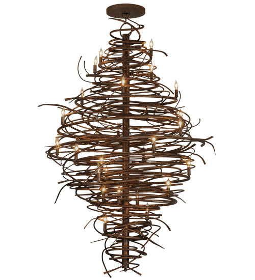 Meyda Tiffany Cyclone 115340 Chandelier Light - Rust,Custom