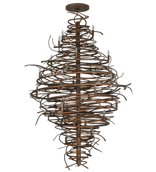 Meyda Tiffany Cyclone 115340 Chandelier Light - Rust,Custom