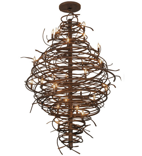 Meyda Tiffany Cyclone 115340 Chandelier Light - Rust,Custom