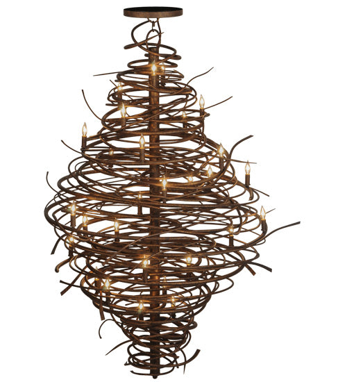 Meyda Tiffany Cyclone 115340 Chandelier Light - Rust,Custom