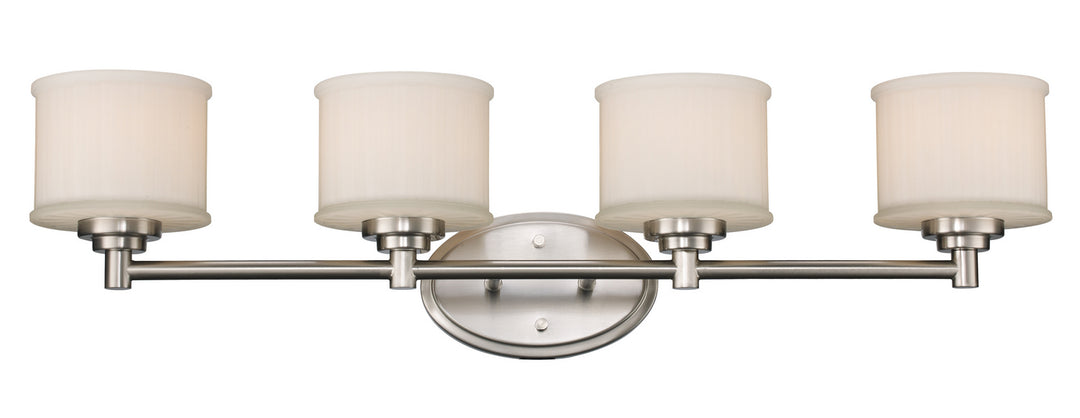 Trans Globe Imports Cahill 70724 BN Bath Vanity Light 33 in. wide - Brushed Nickel