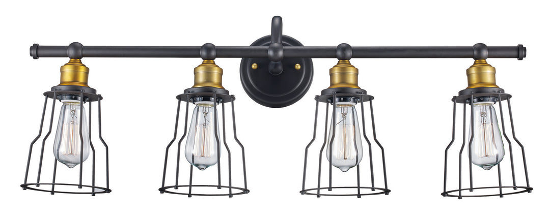 Trans Globe Imports Constitution 70814 ROB Bath Vanity Light 31 in. wide - Rubbed Oil Bronze