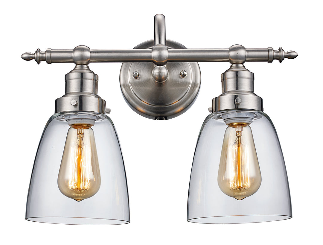 Trans Globe Imports 70832 BN Bath Vanity Light 15 in. wide - Brushed Nickel