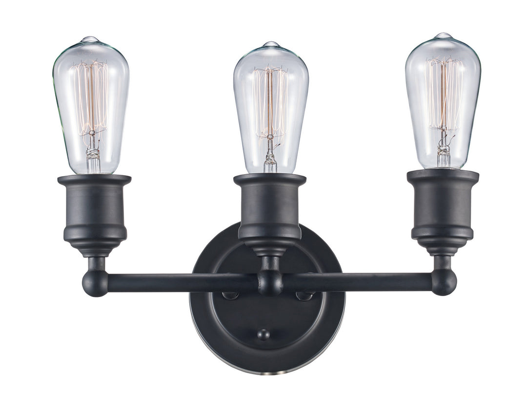 Trans Globe Imports Underwood 70843 ROB Bath Vanity Light 12 in. wide - Rubbed Oil Bronze
