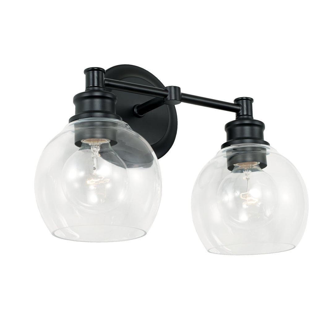 Capital Mid Century 121121MB-426 Bath Vanity Light 15 in. wide - Matte Black