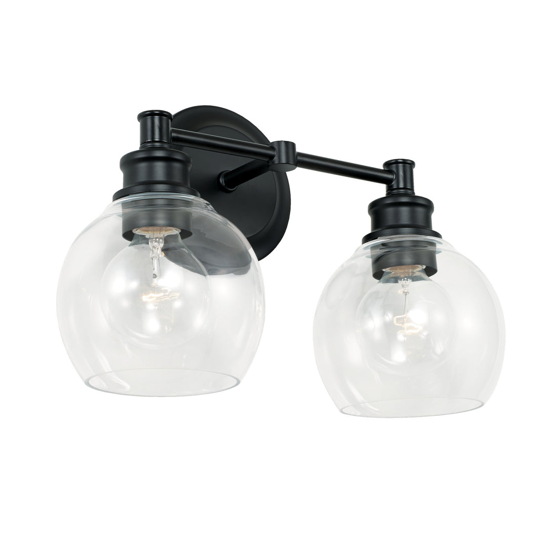 Capital Mid Century 121121MB-426 Bath Vanity Light 15 in. wide - Matte Black