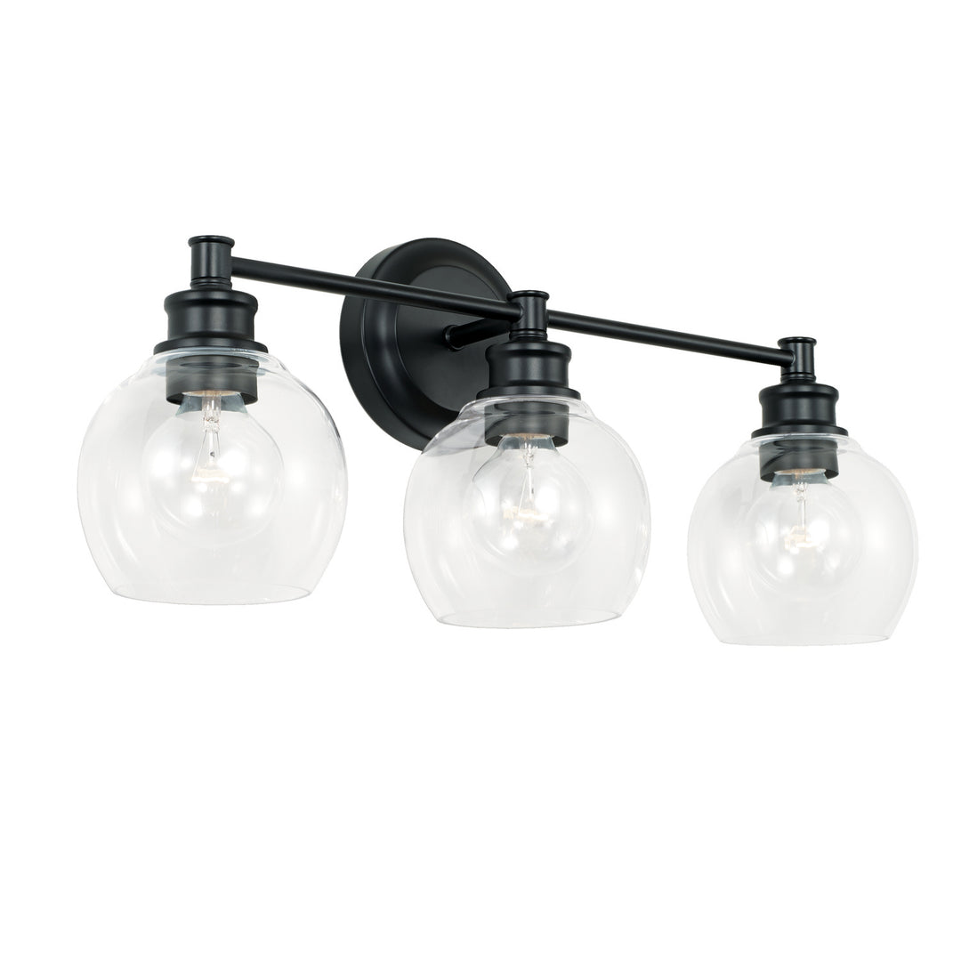 Capital Mid Century 121131MB-426 Bath Vanity Light 24 in. wide - Matte Black