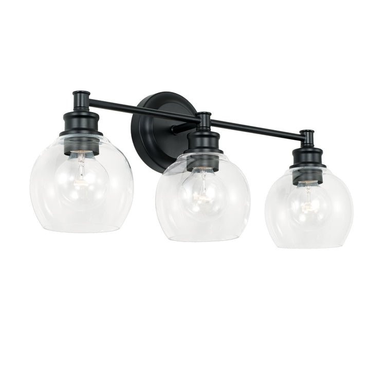 Capital Mid Century 121131MB-426 Bath Vanity Light 24 in. wide - Matte Black