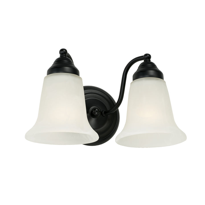 Capital Brady 1362MB-117 Bath Vanity Light 12 in. wide - Matte Black