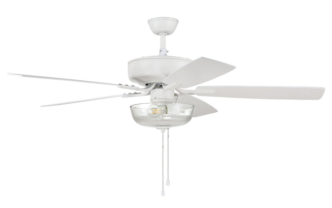 Craftmade Pro Plus 101 P101W5-52WWOK Ceiling Fan 52 - White, White/Washed Oak/