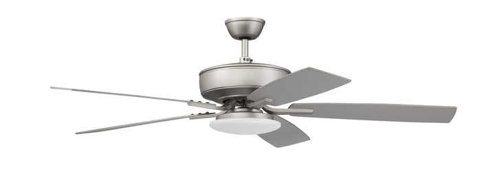 Craftmade Pro Plus 112 P112BN5-52BNGW Ceiling Fan 52 - Brushed Satin Nickel, Brushed Nickel/Greywood/