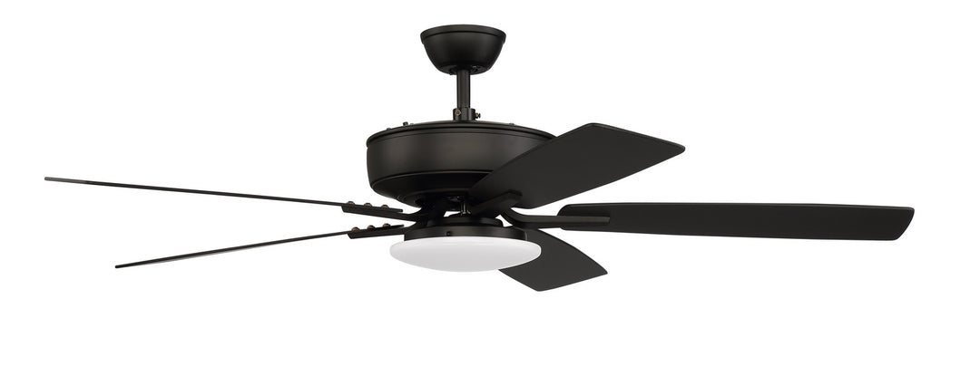 Craftmade Pro Plus 112 P112FB5-52FBGW Ceiling Fan 52 - Flat Black, Flat Black/Greywood/