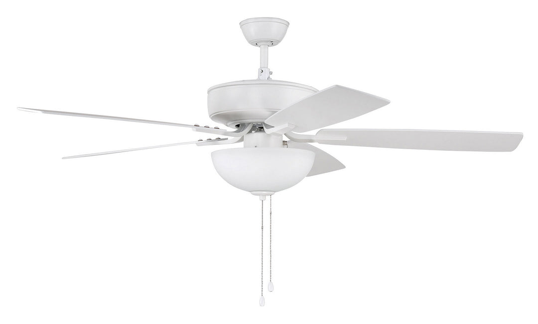 Craftmade Pro Plus 211 P211W5-52WWOK Ceiling Fan 52 - White, White/Washed Oak/