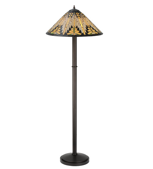 Meyda Tiffany Lighting 115434 Nuevo Three Light Floor Base Lamp Bronze / Dark