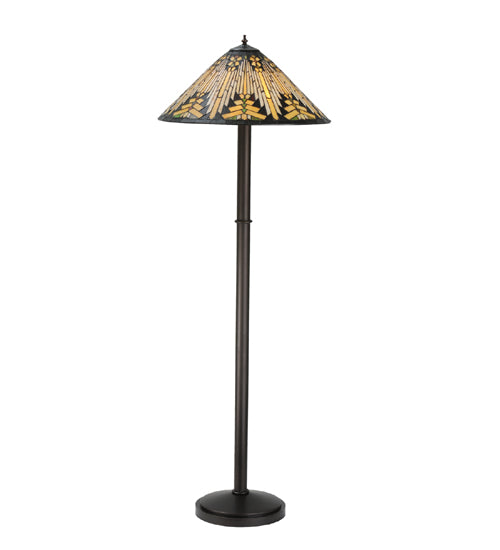 Meyda Tiffany Lighting 115434 Nuevo Three Light Floor Base Lamp Bronze / Dark