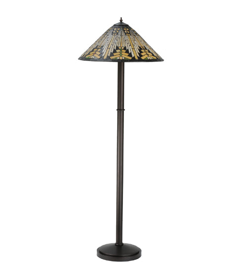 Meyda Tiffany Lighting 115434 Nuevo Three Light Floor Base Lamp Bronze / Dark