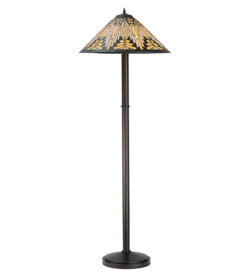 Meyda Tiffany Lighting 115434 Nuevo Three Light Floor Base Lamp Bronze / Dark