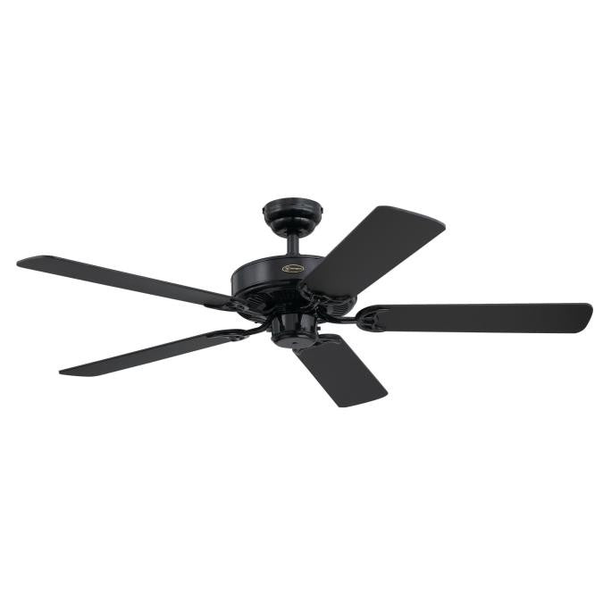 Westinghouse Contractor Choice 7303800 Ceiling Fan - Black, Matte Black/