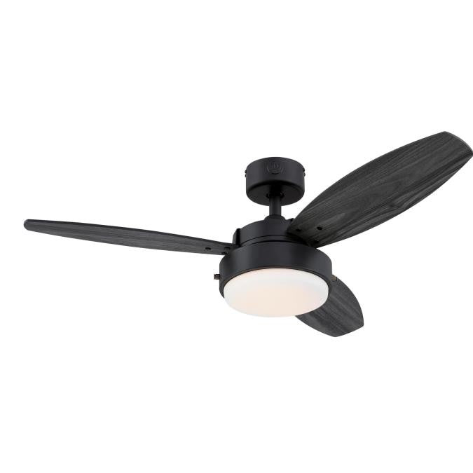 Westinghouse Alloy 7305000 Ceiling Fan - Matte Black, Charcoal / Riverbed/