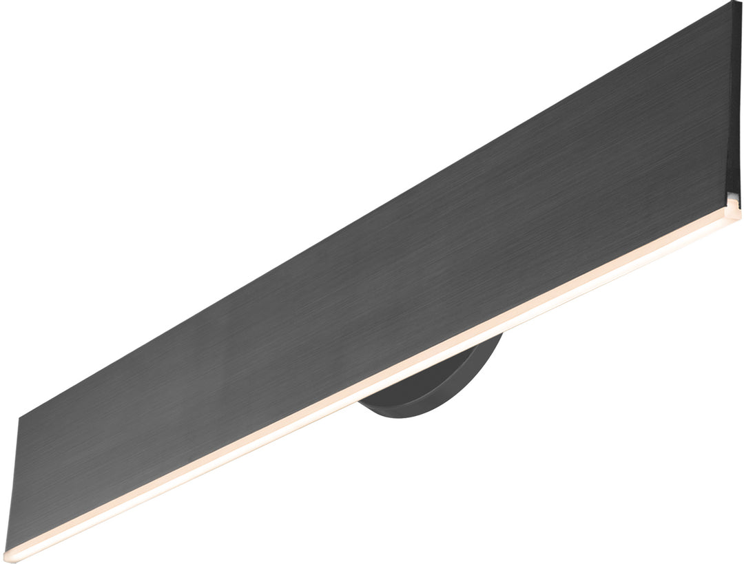 PageOne Prometheus PW131023-SDG Bath Vanity Light 27 in. wide - Satin Dark Gray