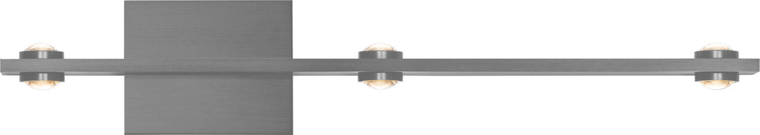 PageOne Aurora PW131320-AL Bath Vanity Light 27 in. wide - Brushed Aluminum