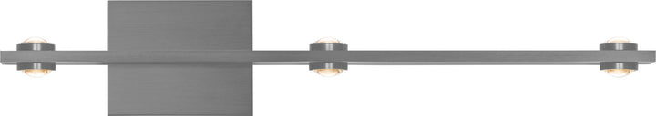 PageOne Aurora PW131320-AL Bath Vanity Light 27 in. wide - Brushed Aluminum