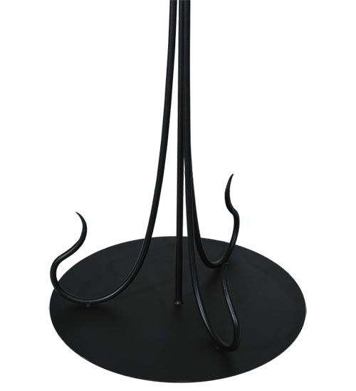 Meyda Tiffany Lighting 115470 Revival Three Light Floor Base Utility Light Black