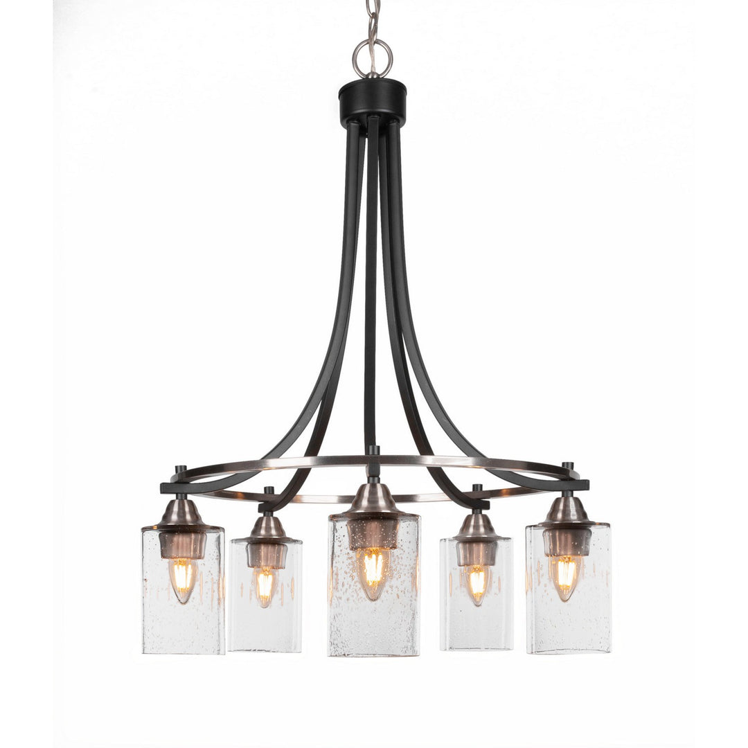 Toltec Paramount 3415-mbbn-300 Chandelier Light - Matte Black & Brushed Nickel