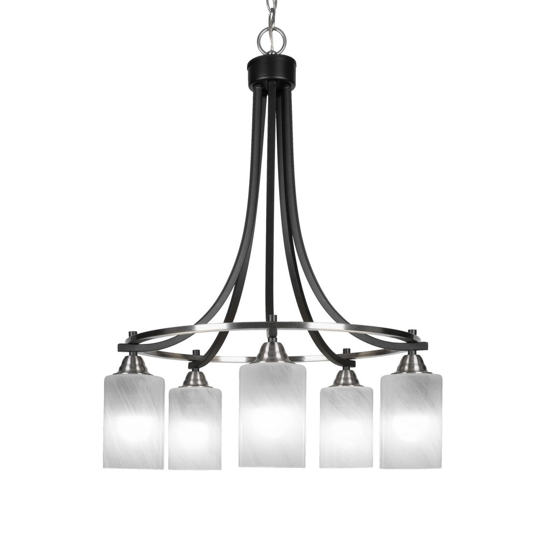 Toltec Paramount 3415-mbbn-3001 Chandelier Light - Matte Black & Brushed Nickel