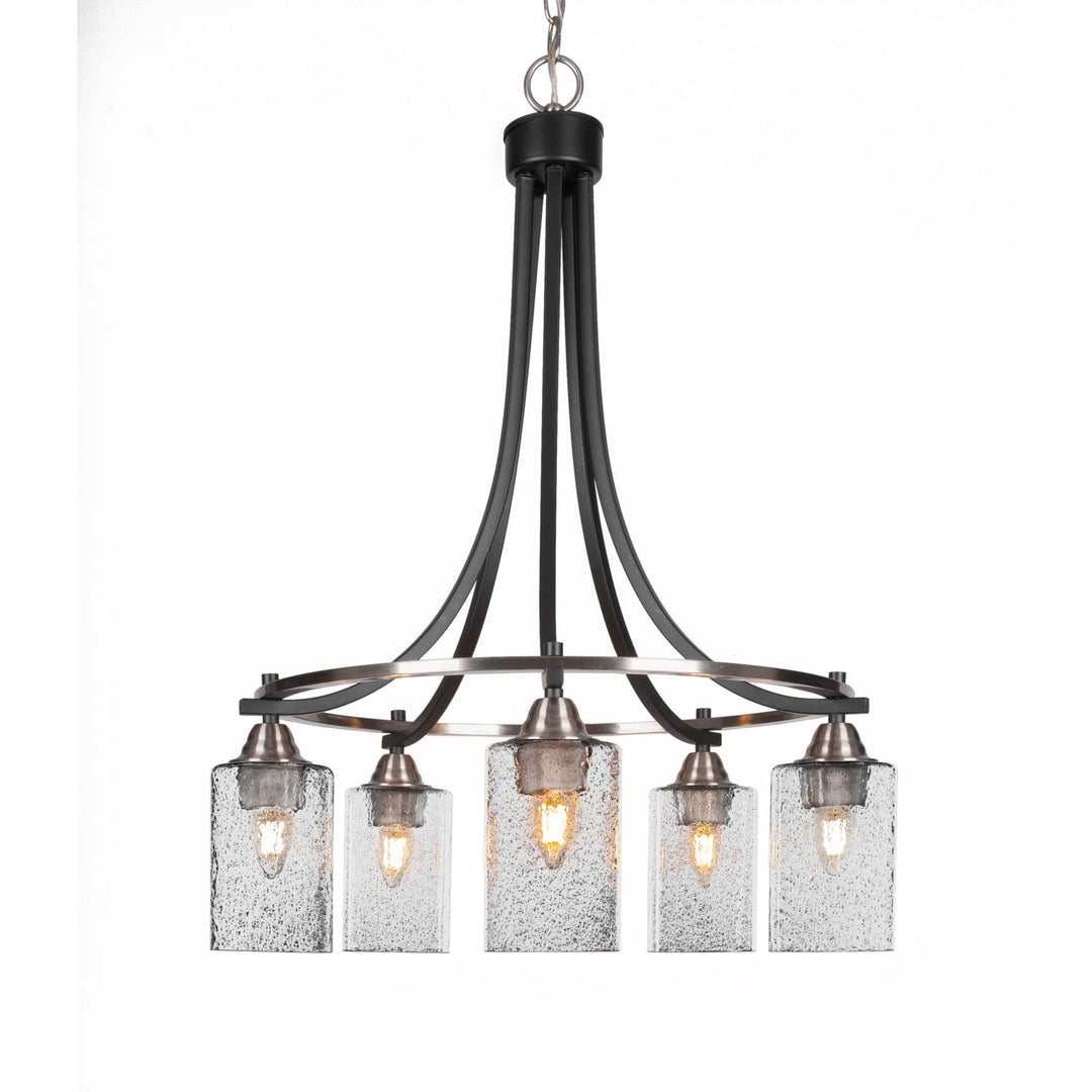 Toltec Paramount 3415-mbbn-3002 Chandelier Light - Matte Black & Brushed Nickel