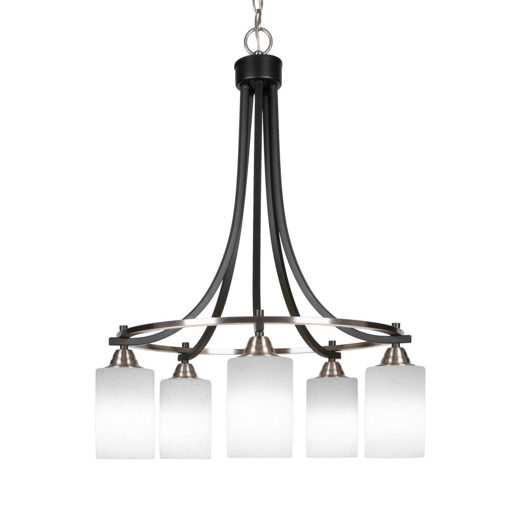 Toltec Paramount 3415-mbbn-310 Chandelier Light - Matte Black & Brushed Nickel