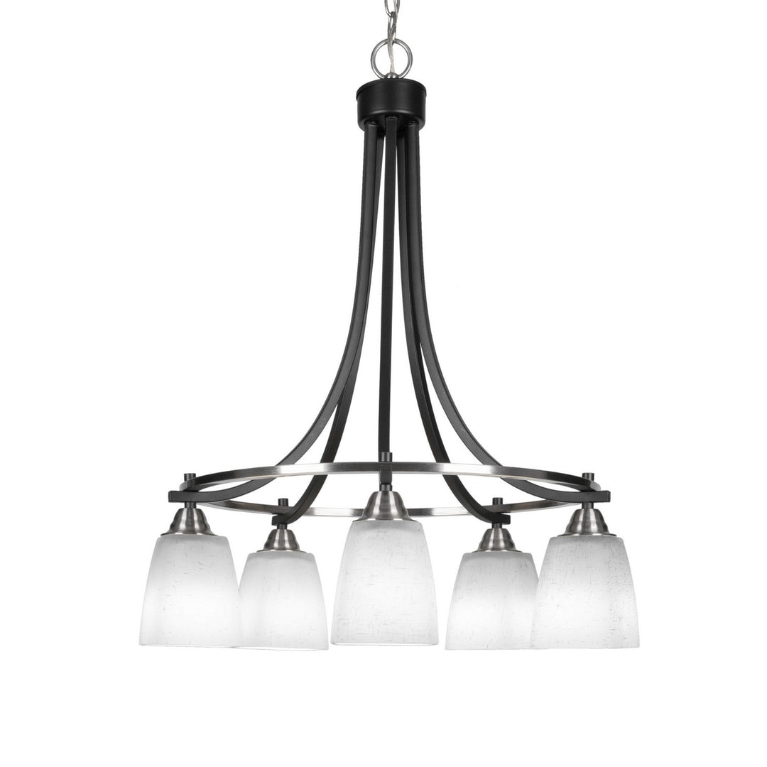 Toltec Paramount 3415-mbbn-460 Chandelier Light - Matte Black & Brushed Nickel