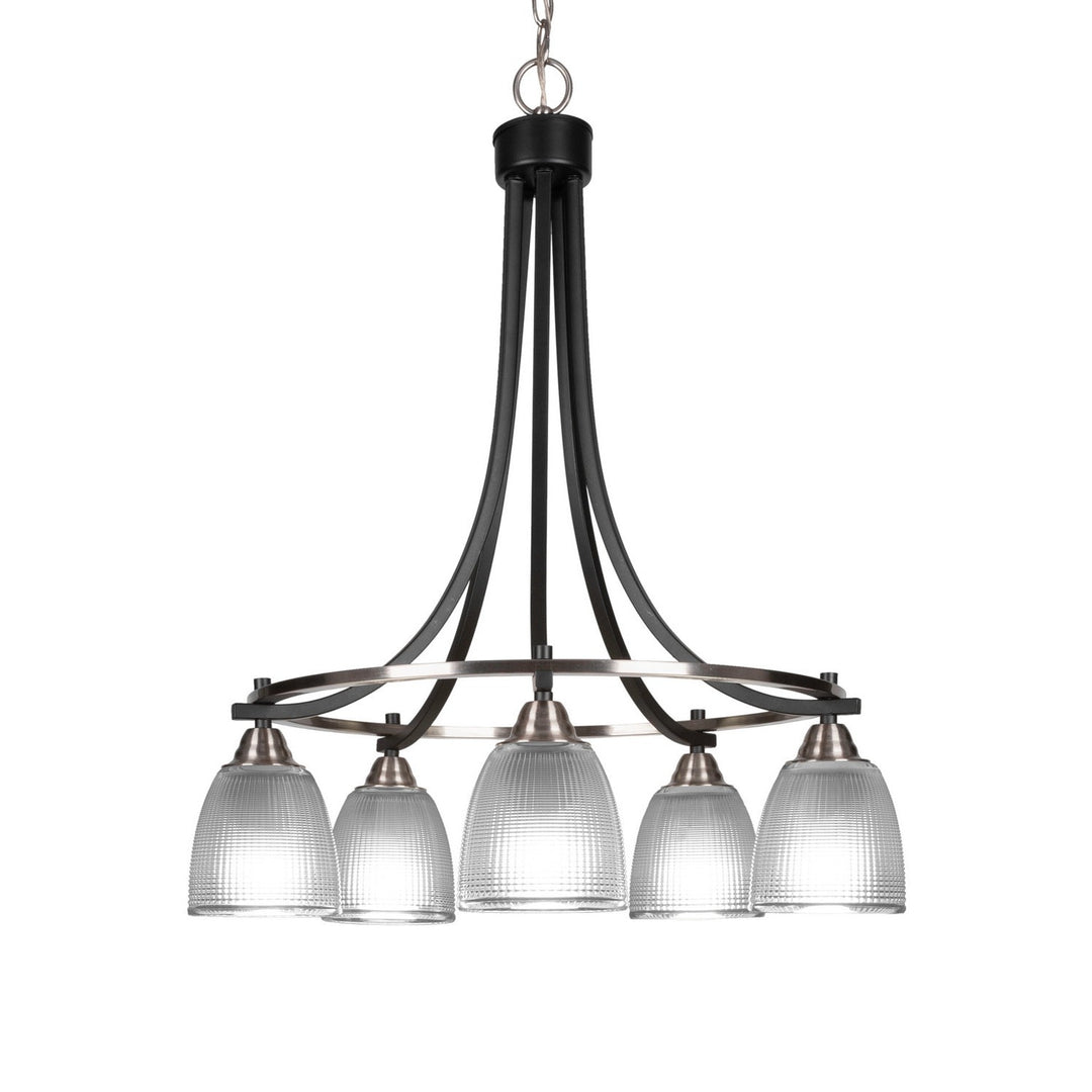 Toltec Paramount 3415-mbbn-500 Chandelier Light - Matte Black & Brushed Nickel