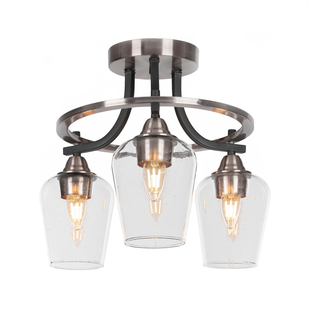 Toltec Paramount 3417-mbbn-210 Ceiling Light - Matte Black & Brushed Nickel