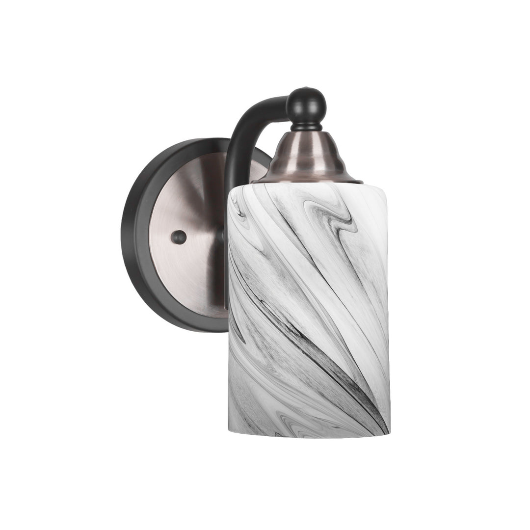 Toltec Paramount 3421-mbbn-3009 Wall Sconce Light - Matte Black & Brushed Nickel