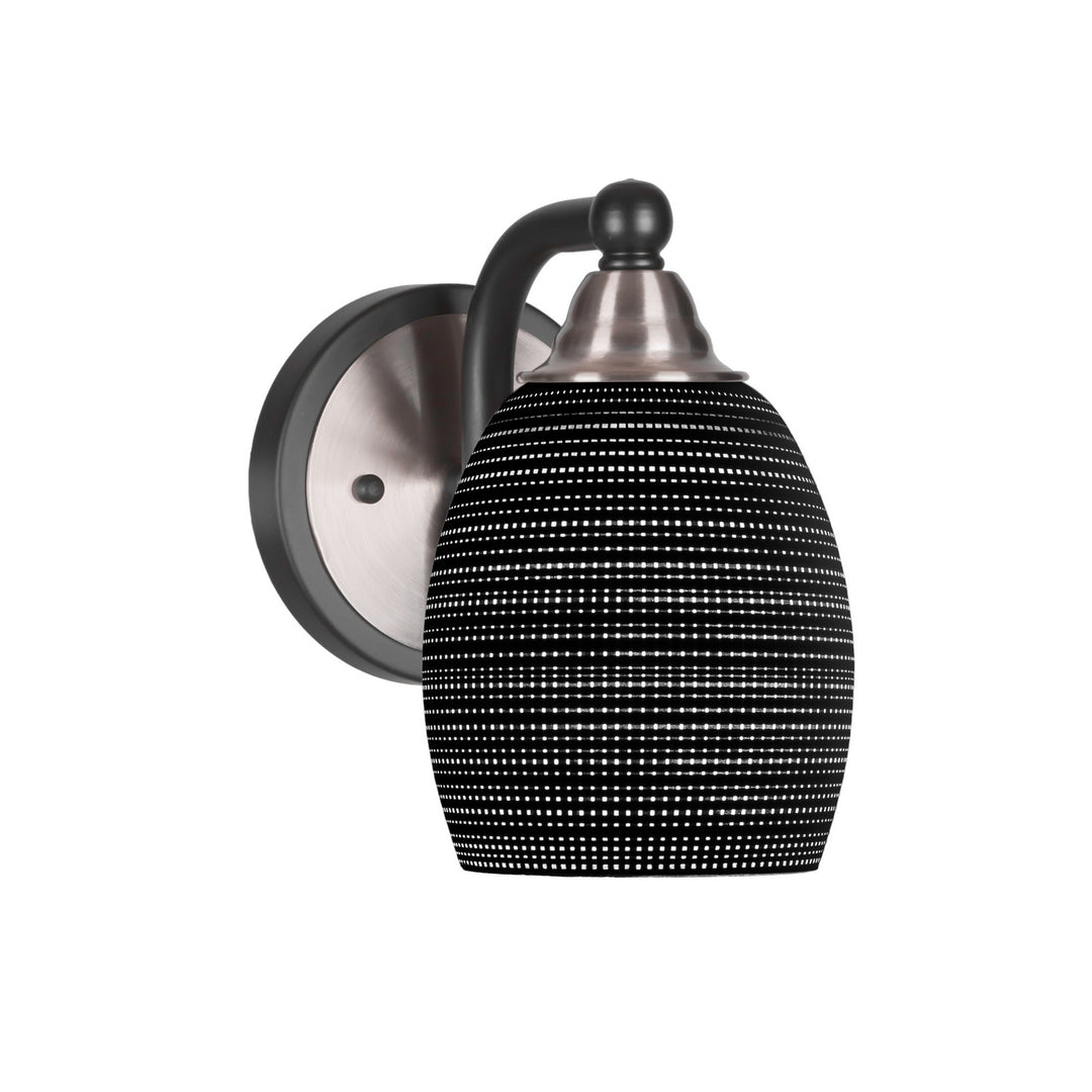 Toltec Paramount 3421-mbbn-4029 Wall Sconce Light - Matte Black & Brushed Nickel