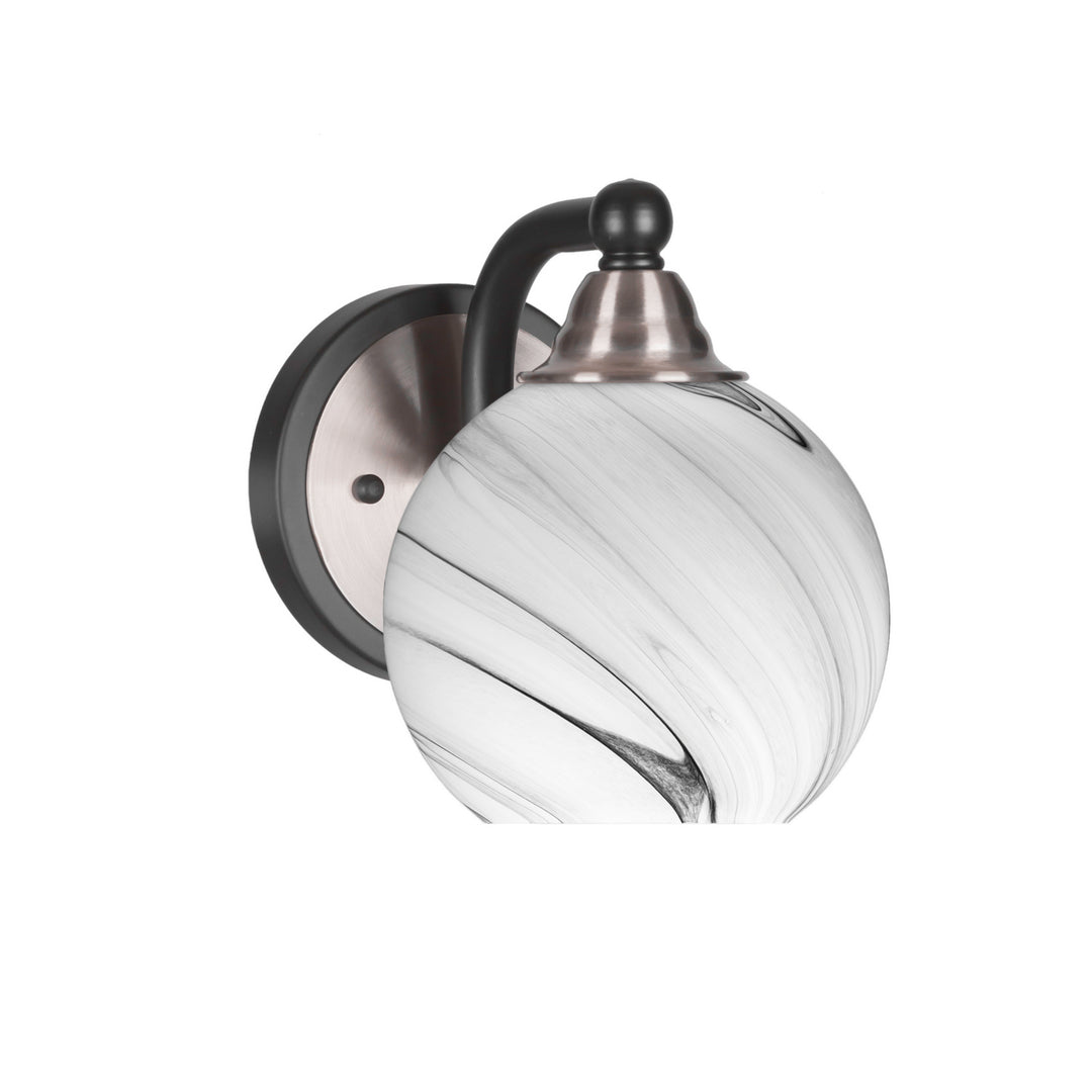 Toltec Paramount 3421-mbbn-4109 Wall Sconce Light - Matte Black & Brushed Nickel