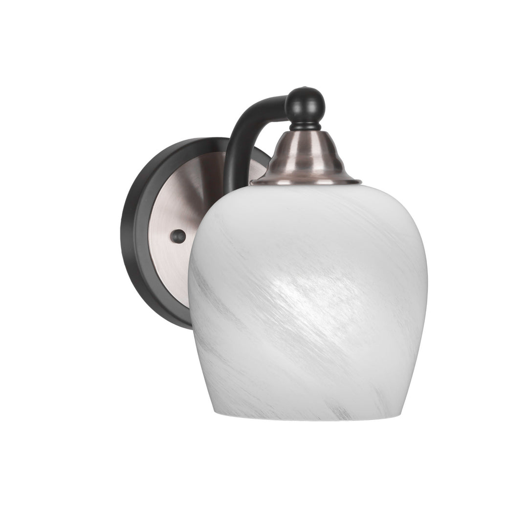 Toltec Paramount 3421-mbbn-4811 Wall Sconce Light - Matte Black & Brushed Nickel