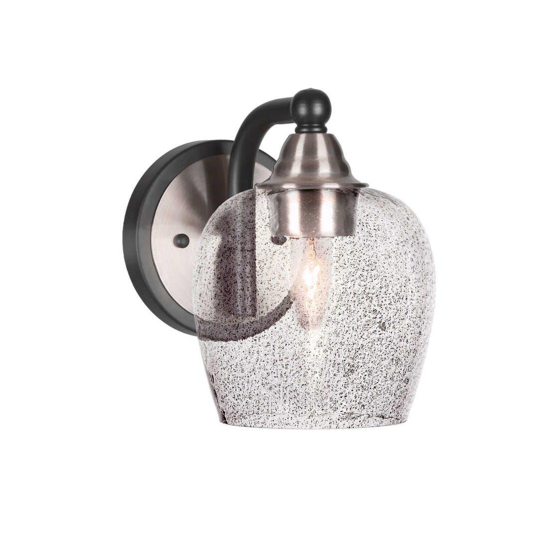 Toltec Paramount 3421-mbbn-4812 Wall Sconce Light - Matte Black & Brushed Nickel