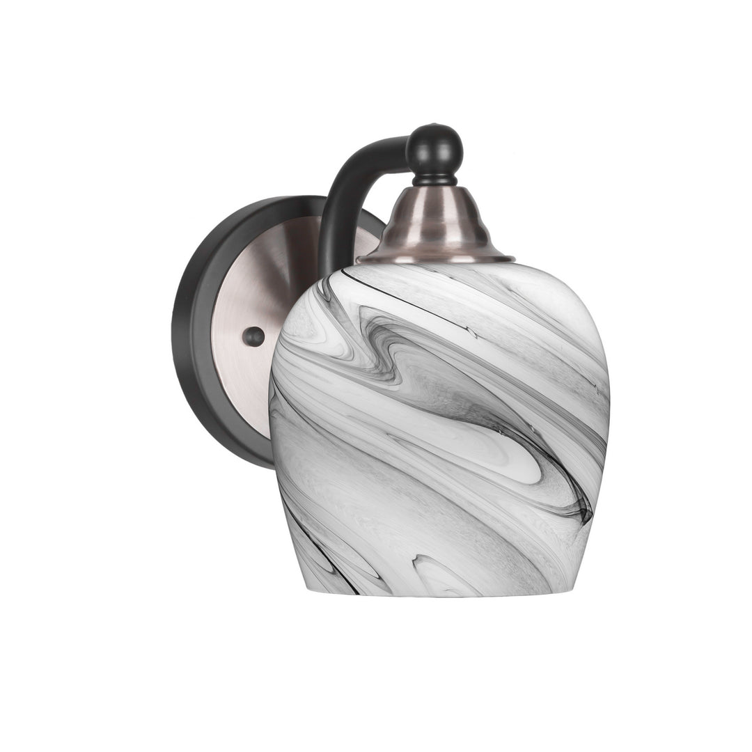 Toltec Paramount 3421-mbbn-4819 Wall Sconce Light - Matte Black & Brushed Nickel