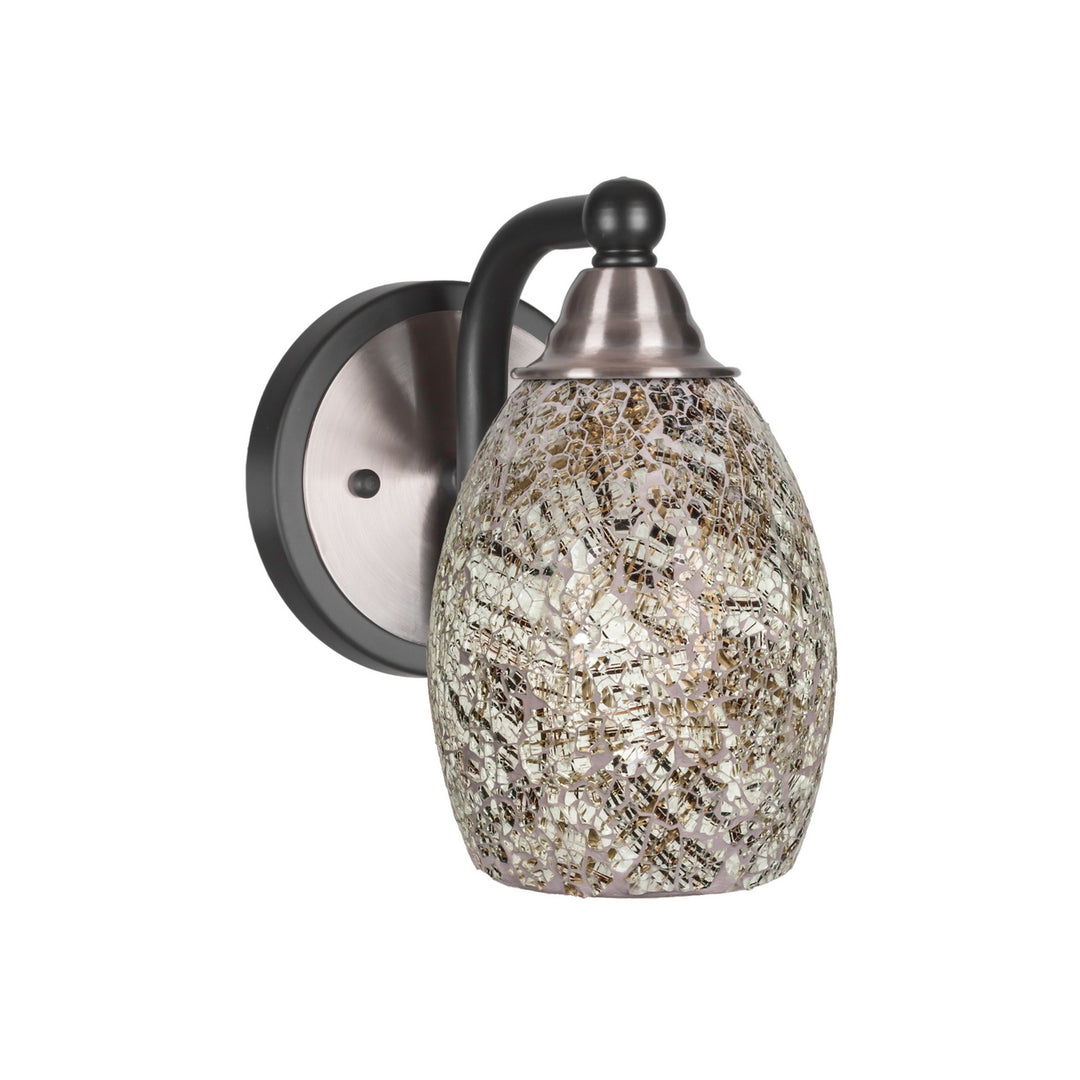 Toltec Paramount 3421-mbbn-5054 Wall Sconce Light - Matte Black & Brushed Nickel