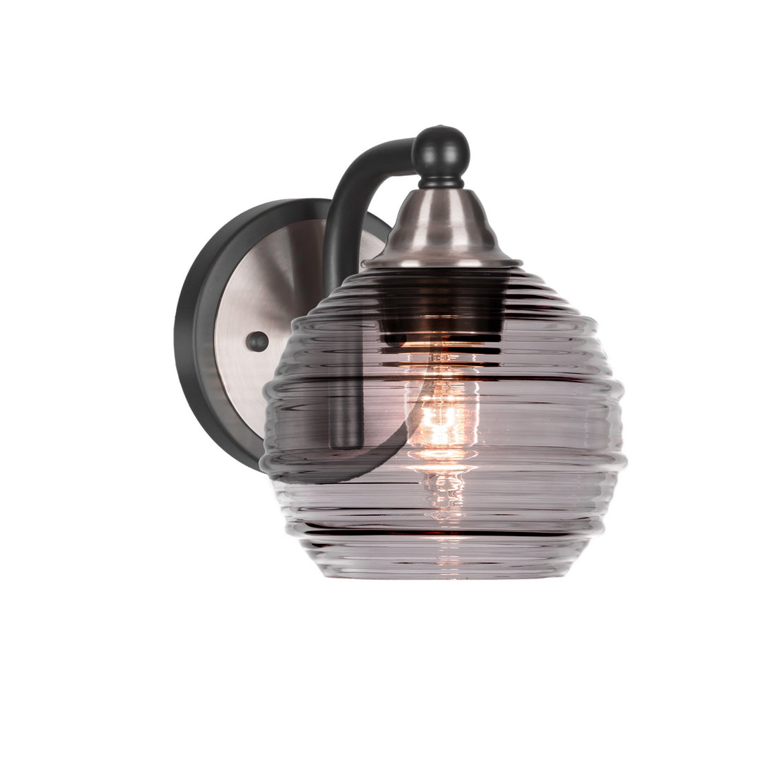 Toltec Paramount 3421-mbbn-5112 Wall Sconce Light - Matte Black & Brushed Nickel