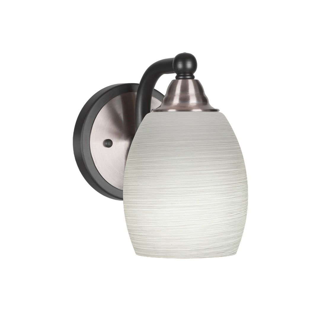 Toltec Paramount 3421-mbbn-615 Wall Sconce Light - Matte Black & Brushed Nickel